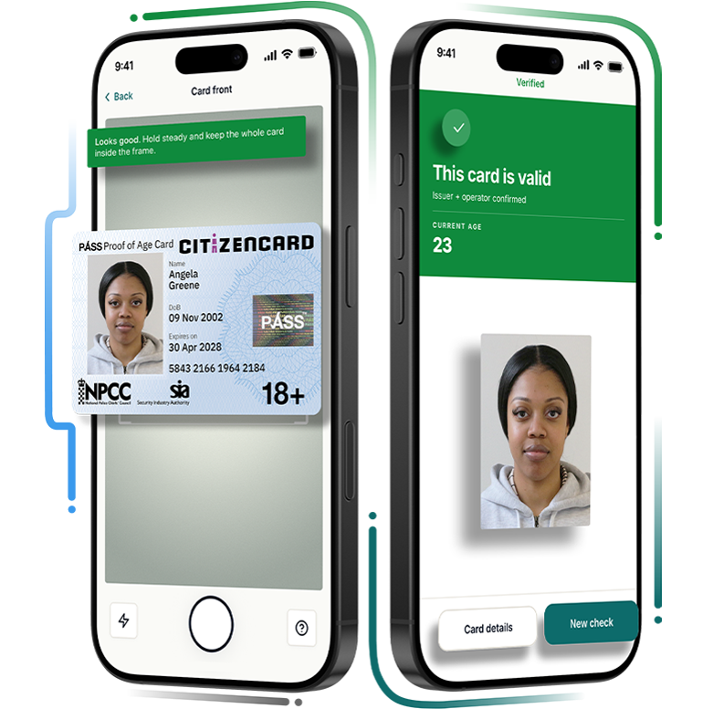 Validate our UK ID cards using PASS Card Verify mobile app
