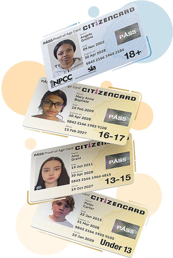 CitizenCards - UK ID cards for people over 18, 16-17 and under 16