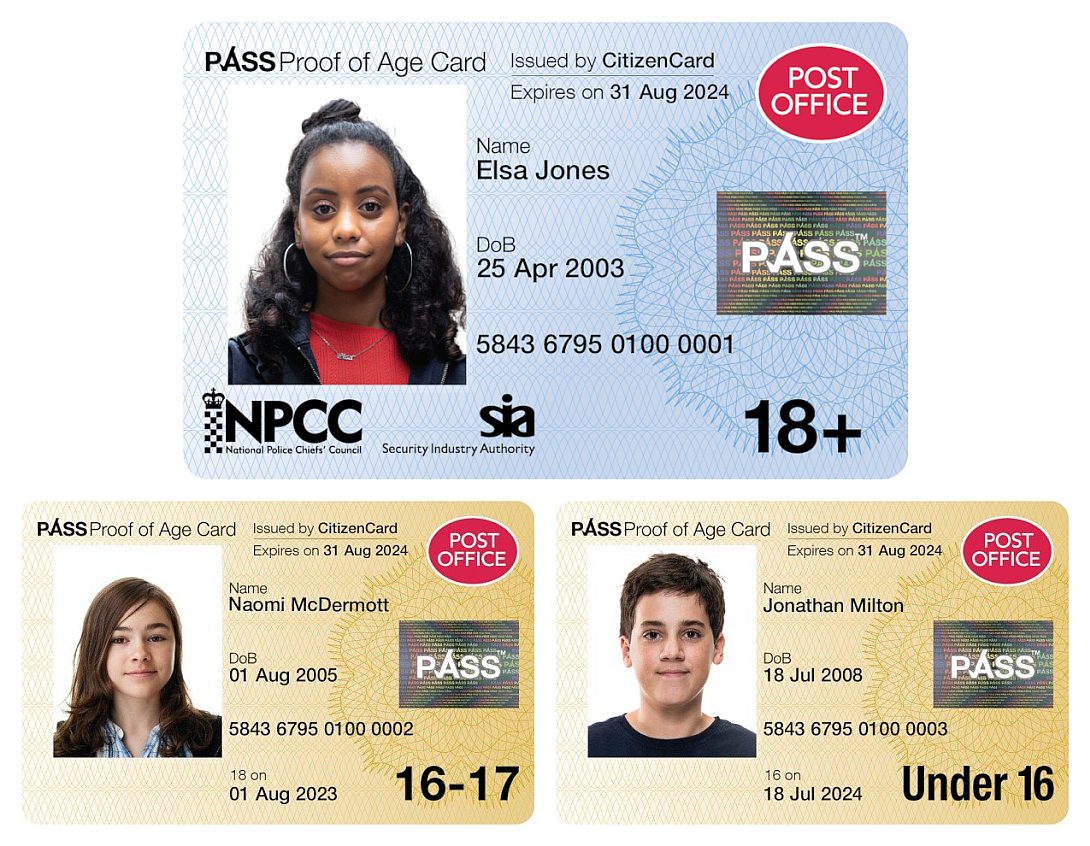 Post Office PASS Cards issued by CitizenCard