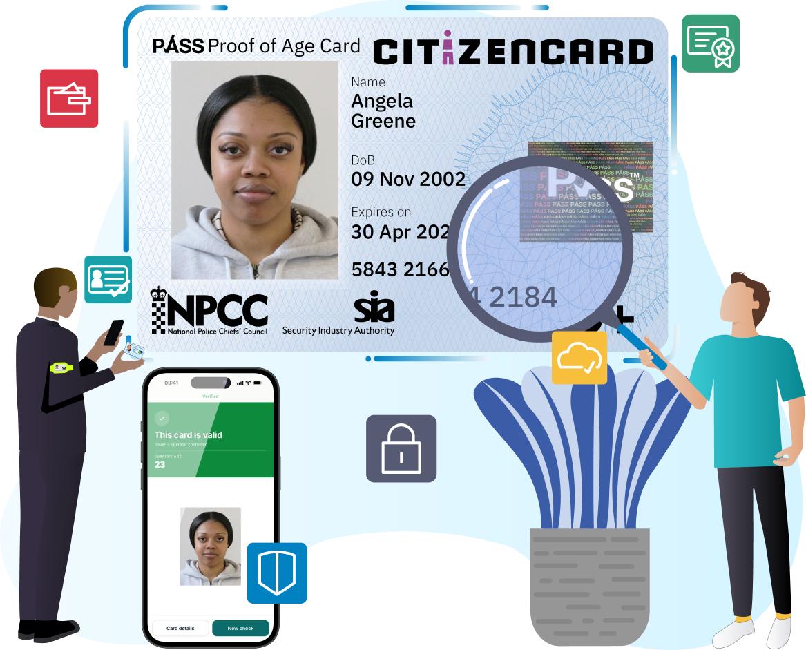 View CitizenCard security features and check how cards can be verified online