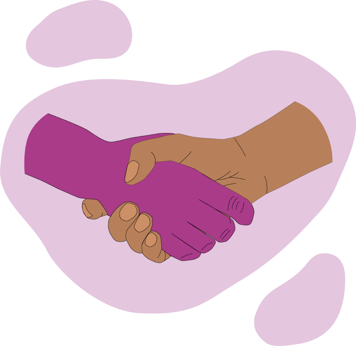 Handshake symbolising partnership and commission opportunities