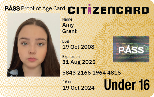 CitizenCard, a UK ID card, for applicants aged under 16